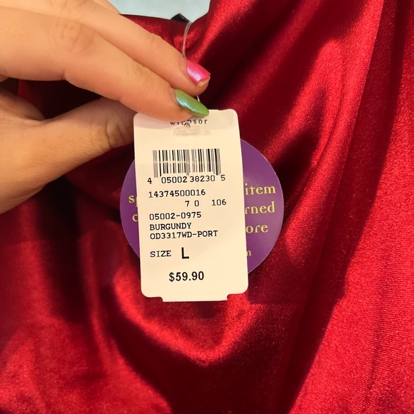 Red Windsor One Shoulder Maxi - Picture 4 of 4